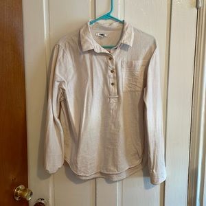 Madewell Lightweight Flannel Popover